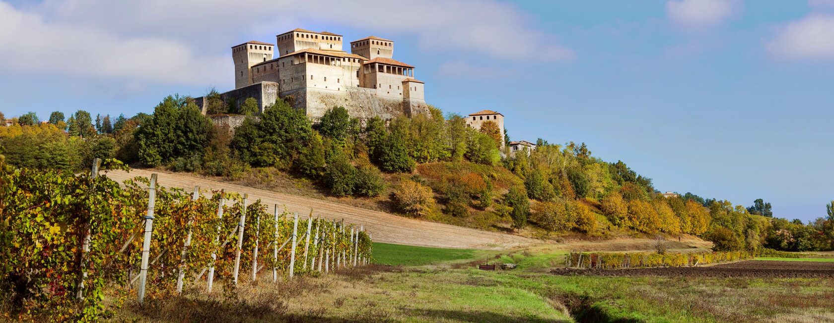 Vineyards and castles of Italy - Torrechiara (near Parma)